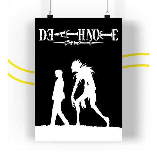 Death Note Poster Anime (Black and White Ver)