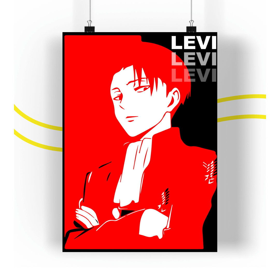 Captain Levi Attack On Titan Poster Anime (Ver 2)