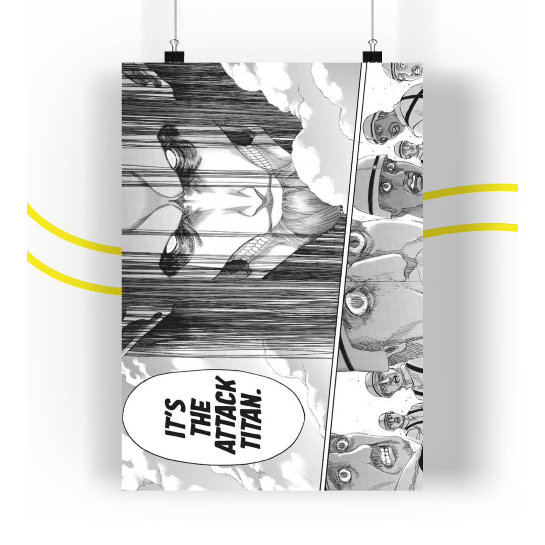 Attack On Titan Manga Panel Poster Anime (ver 1)