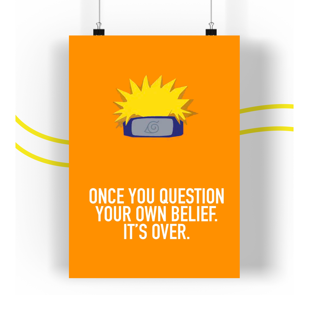 Naruto Quote Poster Anime