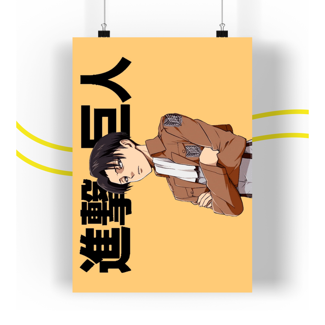 Levi Ackerman Attack On Titan Poster Anime
