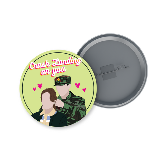 Crash Landing On You K-drama Badge + Fridge Magnet