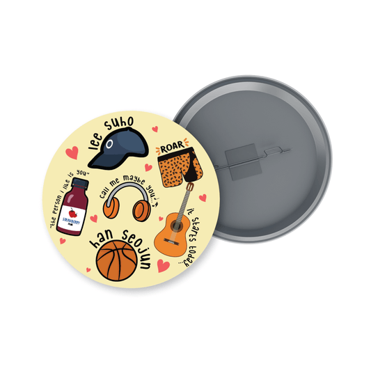 True Beauty Elements K-drama Badge + Fridge Magnet