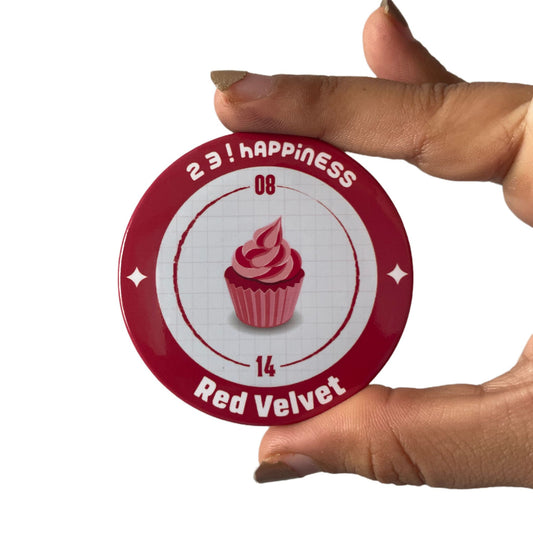 Red Velvet Badge + Fridge Magnet