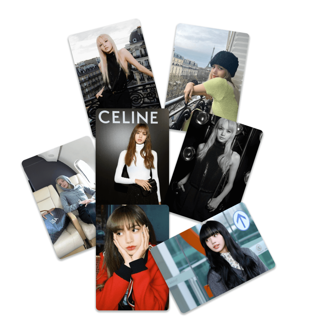 Blackpink Lisa in Paris Photocards - Set of 7