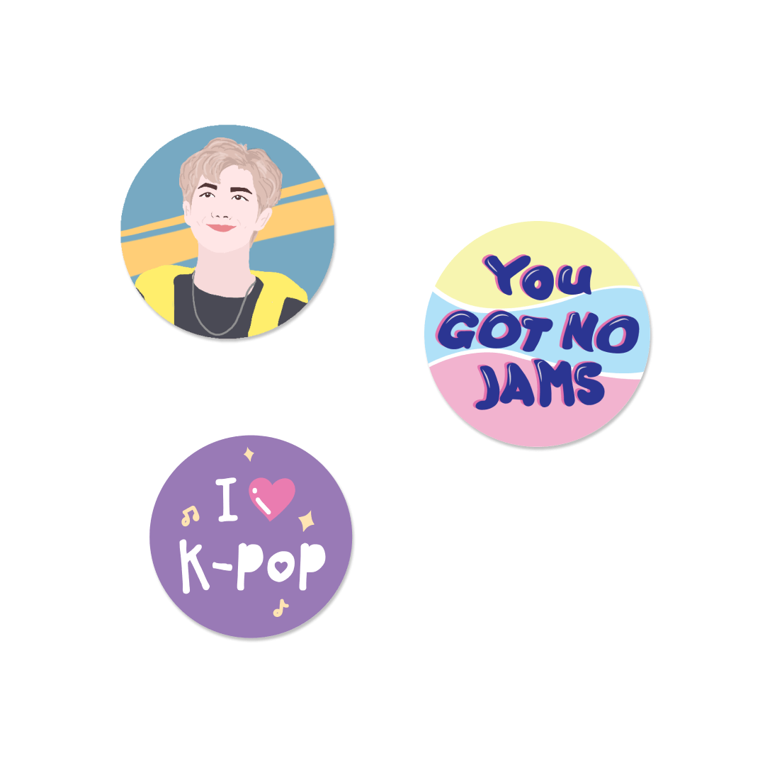 BTS Namjoon Stan Badge - Set of 3