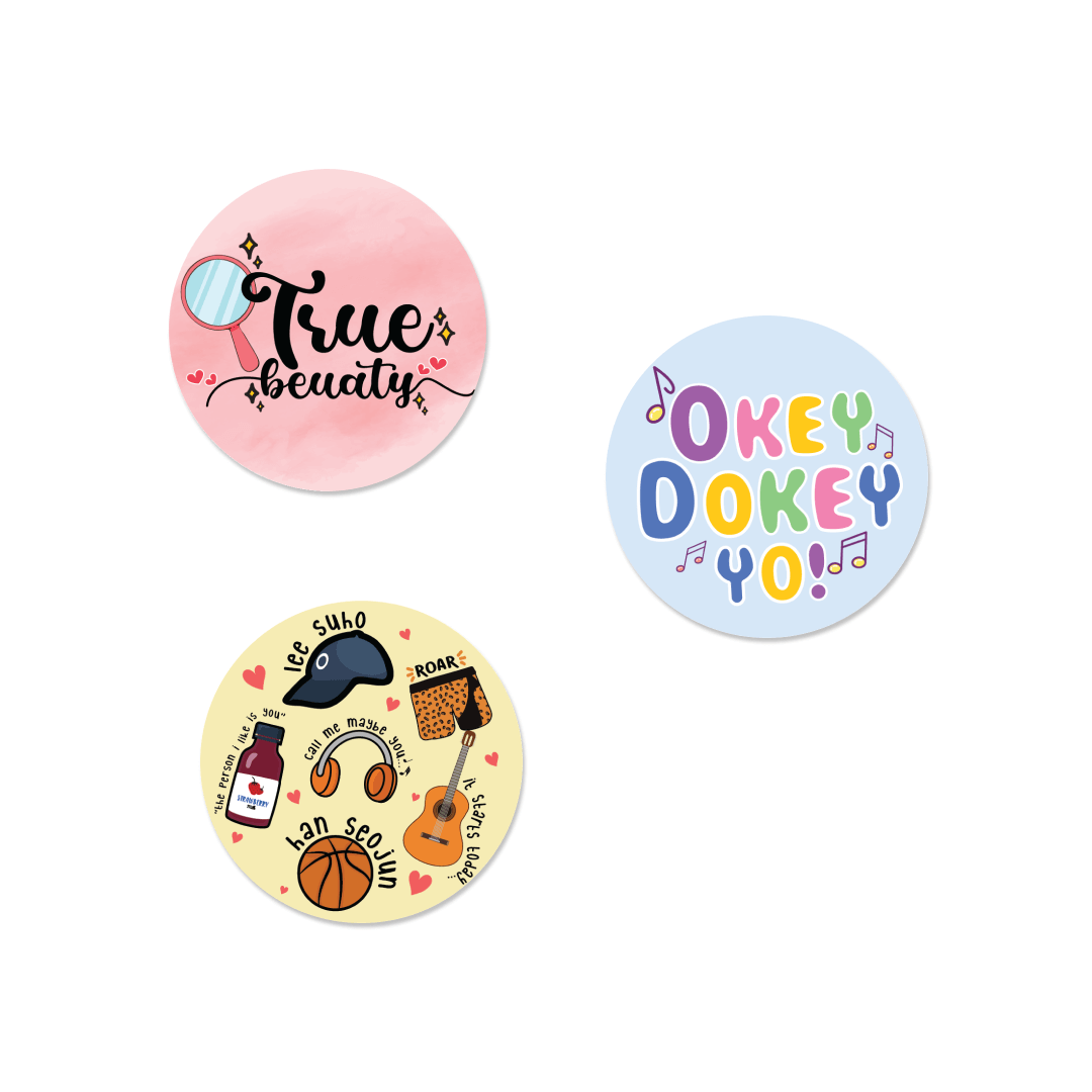 True Beauty Badge - Set of 3