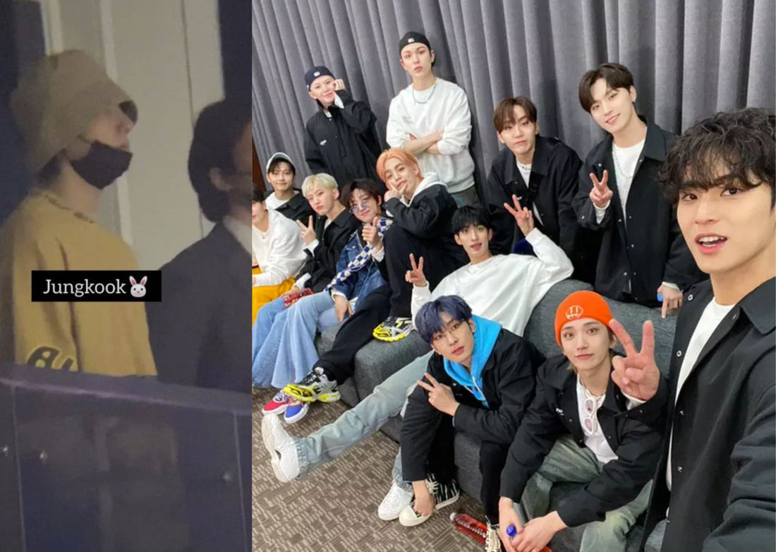 Jungkook and Seventeen Hang Out in a Concert😱