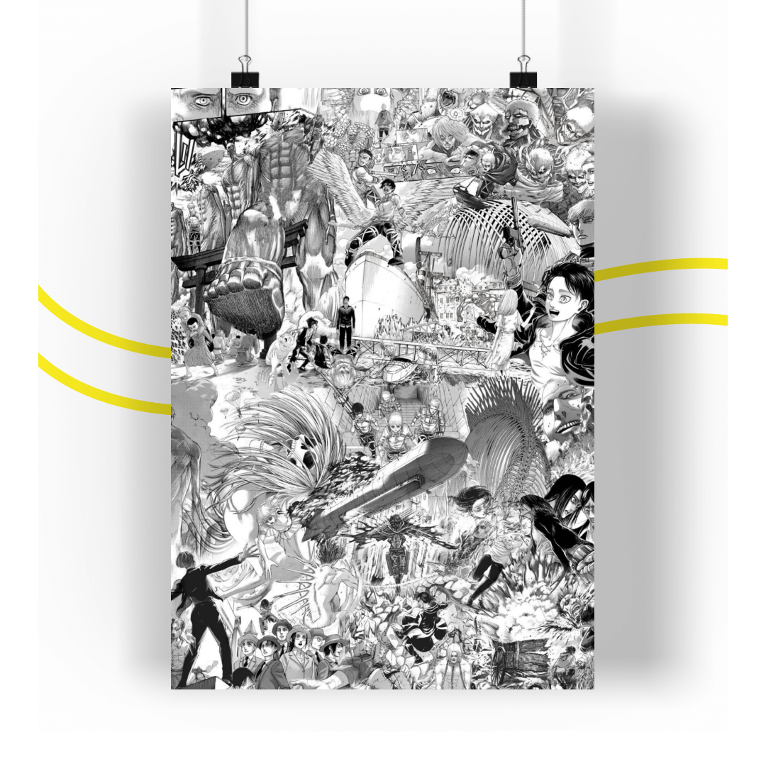 Attack On Titan Manga Panel Poster Anime