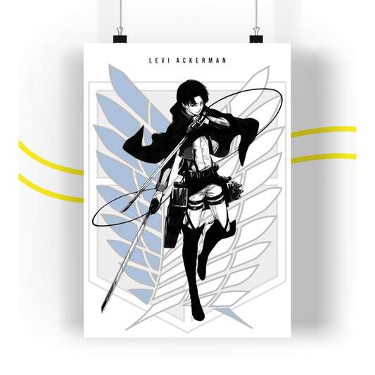 Captain Levi Attack On Titan Poster Anime (Ver 3)