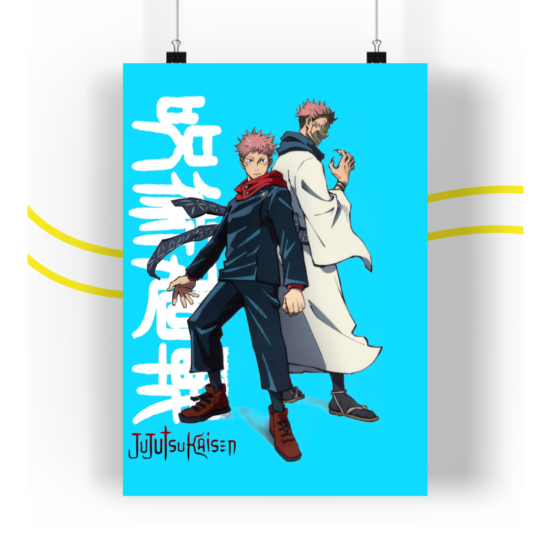 Jujutsu Kaisen Poster Anime (Blue Ver)