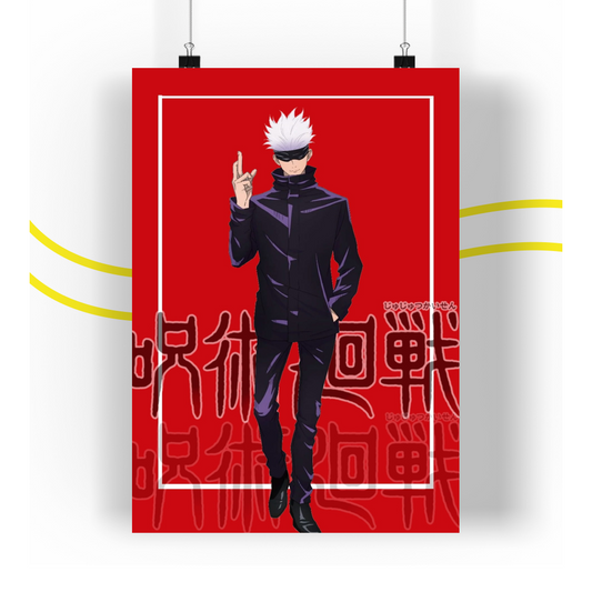 Jujutsu Kaisen Poster Anime (Red Ver)