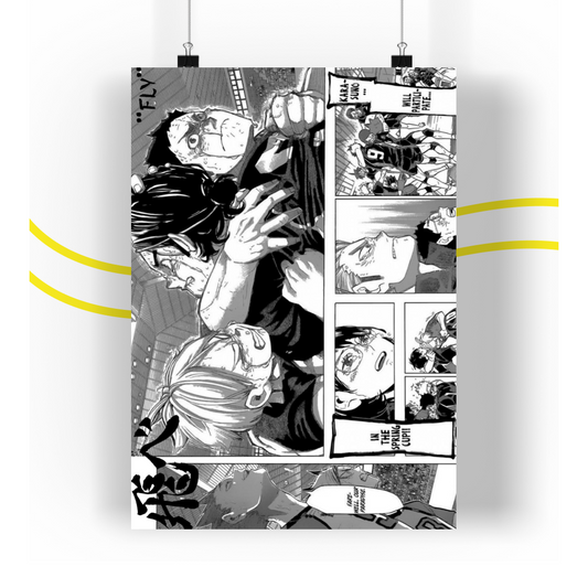 Haikyu Poster Anime (Manga Panel Style)