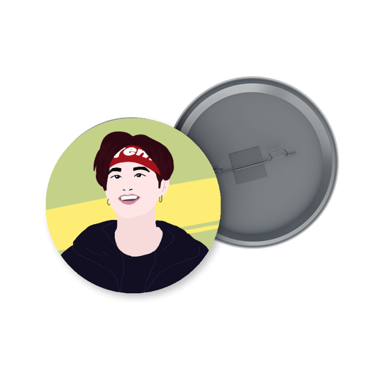 BTS Suga Illustration Badge + Fridge Magnet