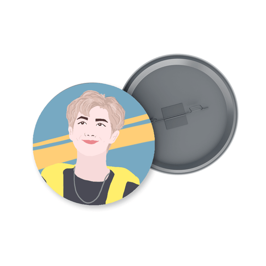 BTS Namjoon Illustration Badge + Fridge Magnet