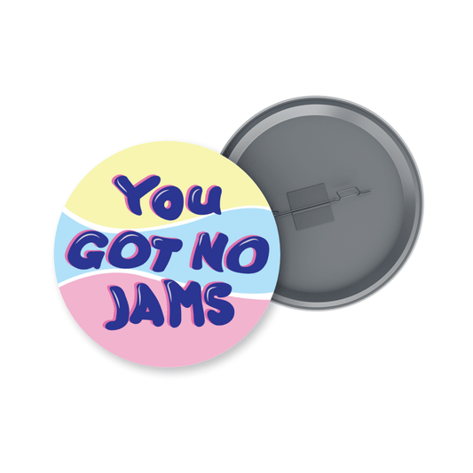 BTS No Jams Badge + Fridge Magnet