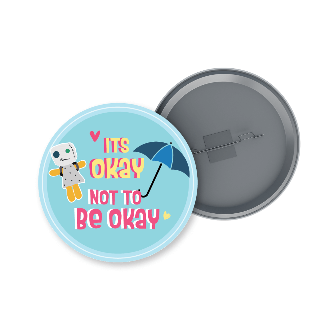 It's Okay To Not Be Okay K-drama Badge + Fridge Magnet