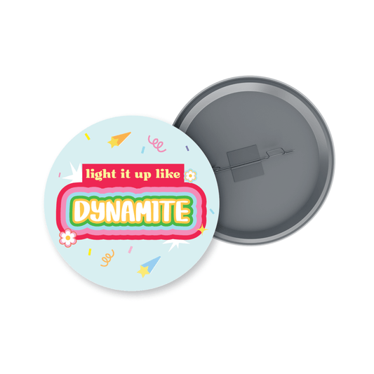 BTS Dynamite Badge + Fridge Magnet