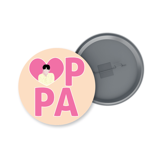 Oppa Love K-drama Badge + Fridge Magnet