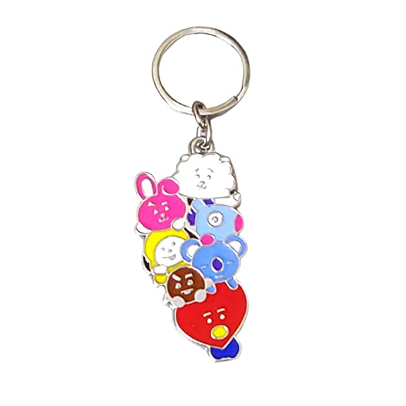 BT21 OT7 Metal Keychain