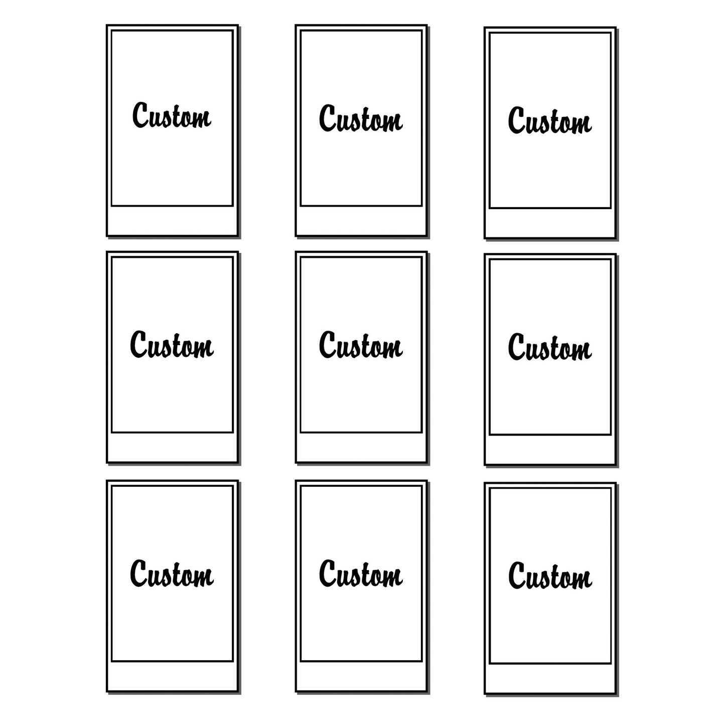 Custom Polaroids (Set Of 9)