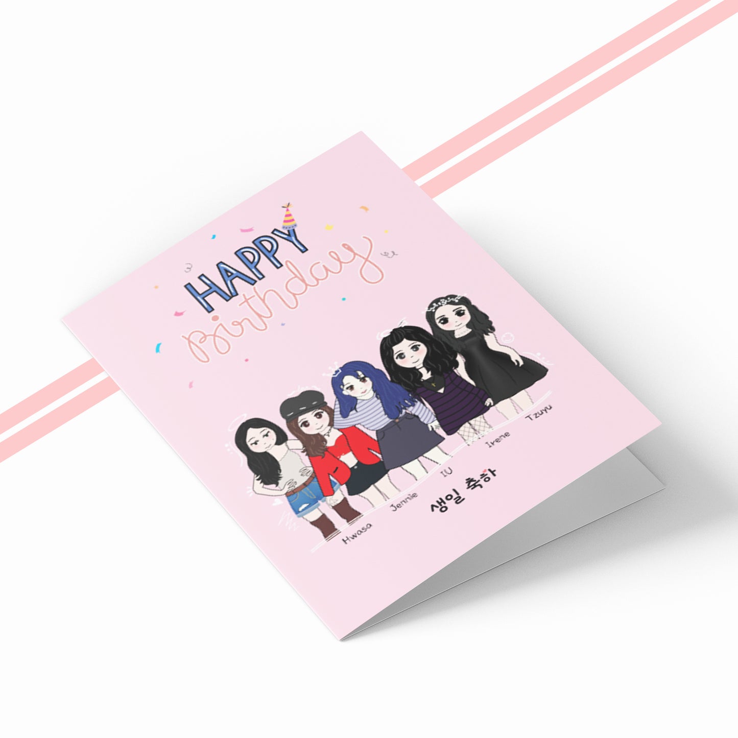 Kpop Unnie's - Happy Birthday Card
