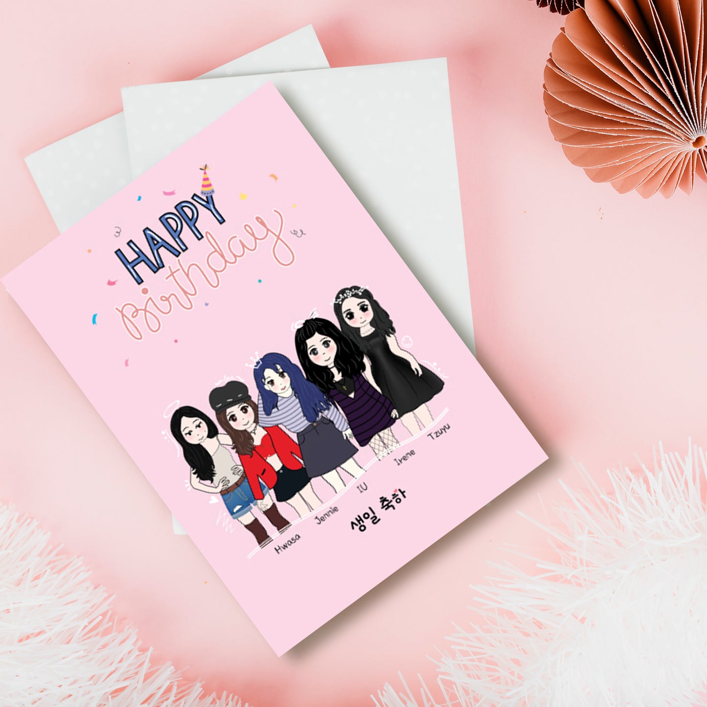 Kpop Unnie's - Happy Birthday Card