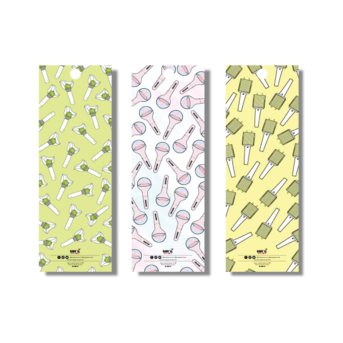 K-Pop 7 Heaven- Bookmark Set Of 3