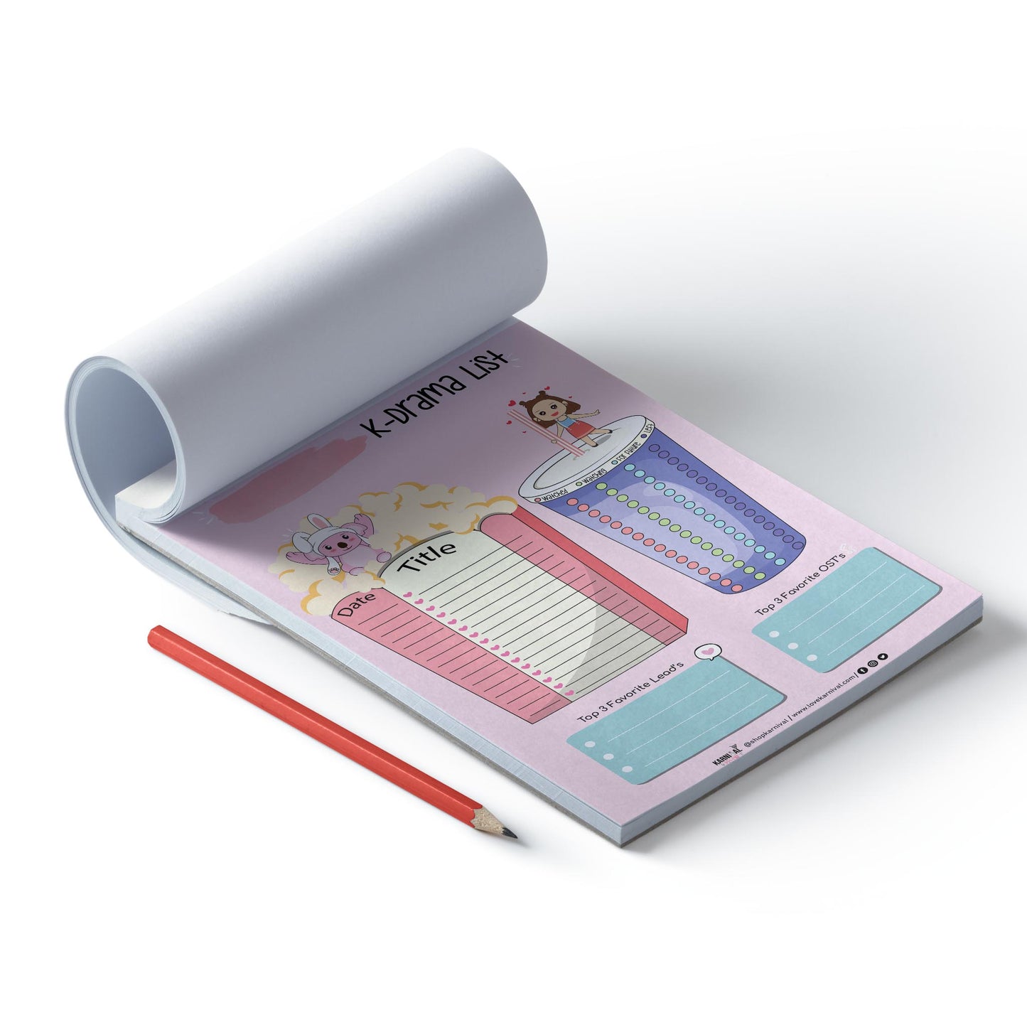 K-Drama Tracker Notepad