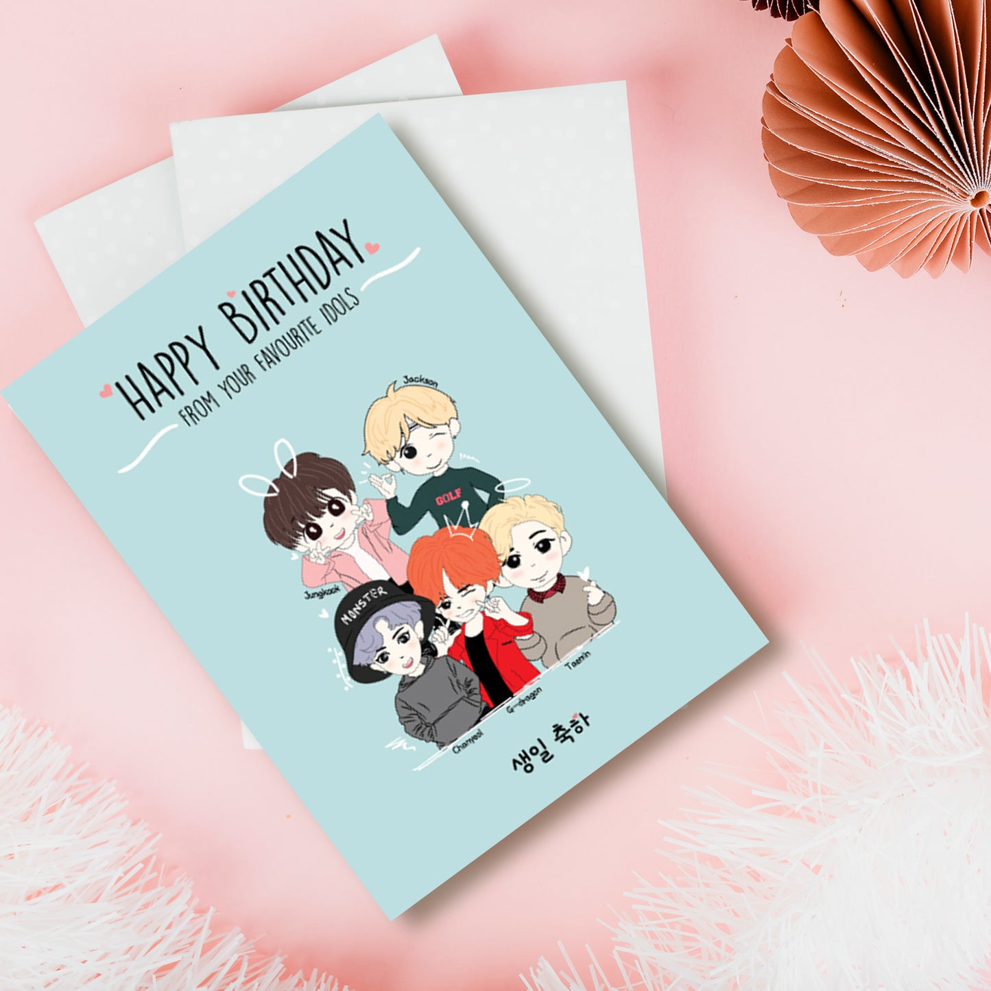 Kpop Oppa's - Happy Birthday Card