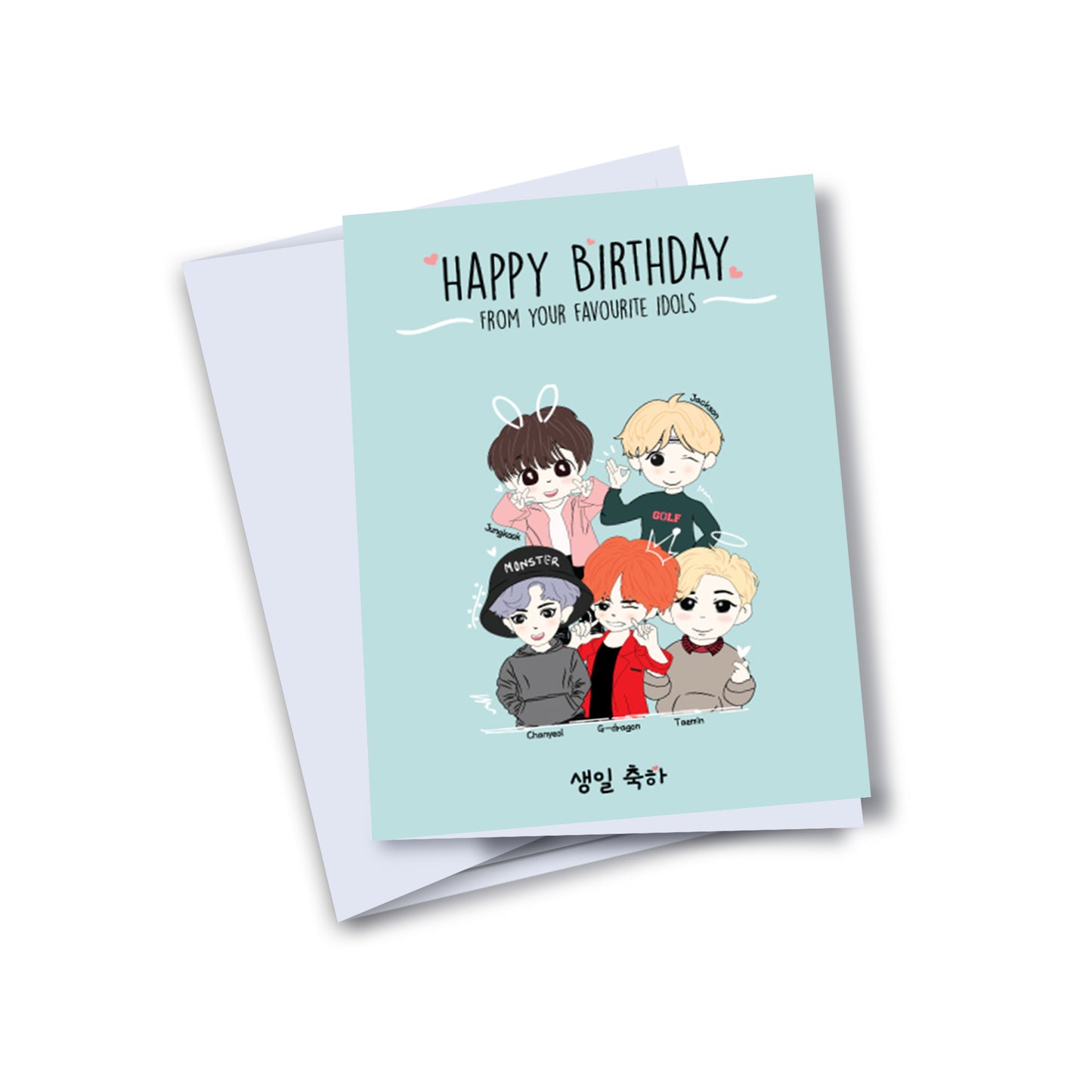 Kpop Oppa's - Happy Birthday Card