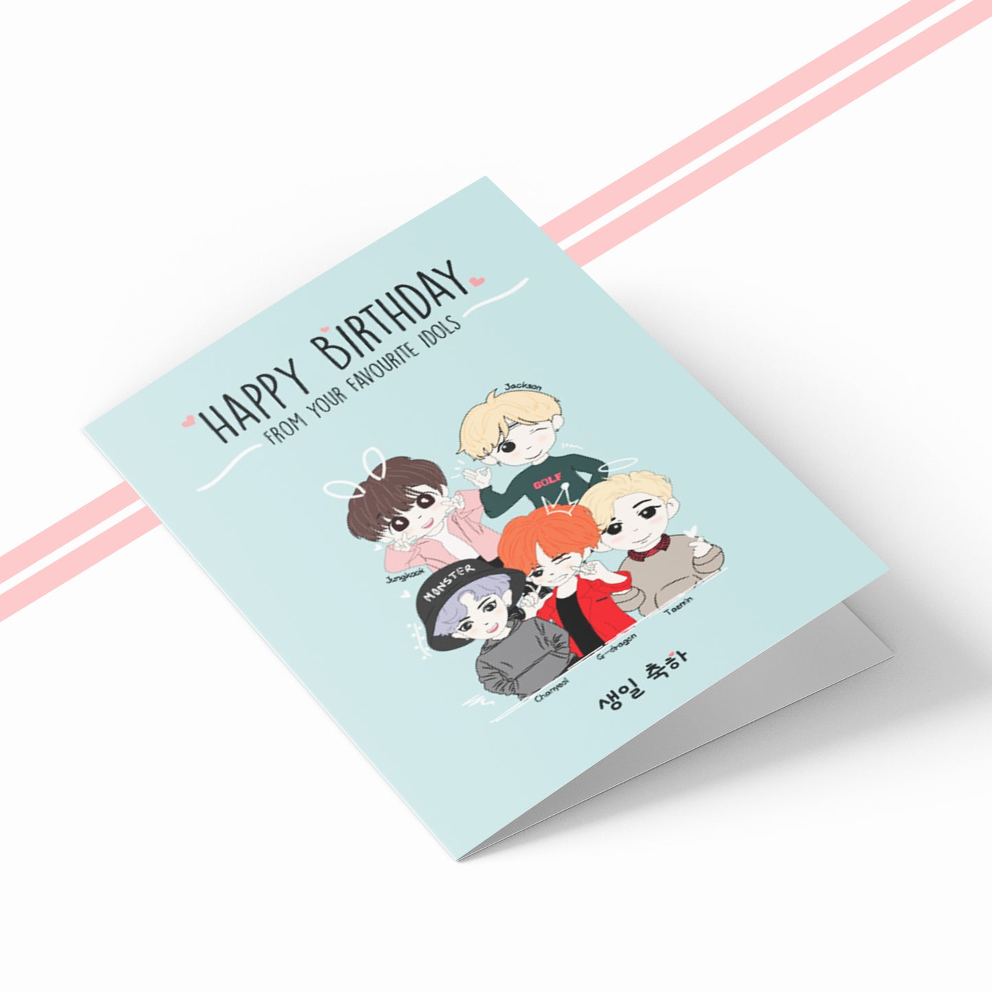 Kpop Oppa's - Happy Birthday Card