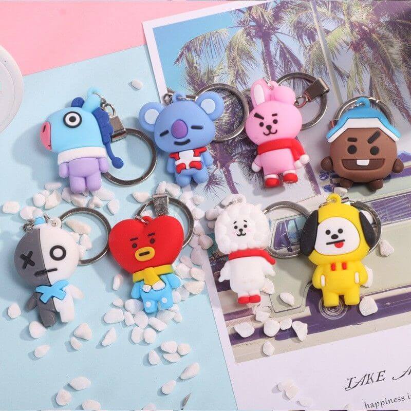 BT21 Rubber Keychain