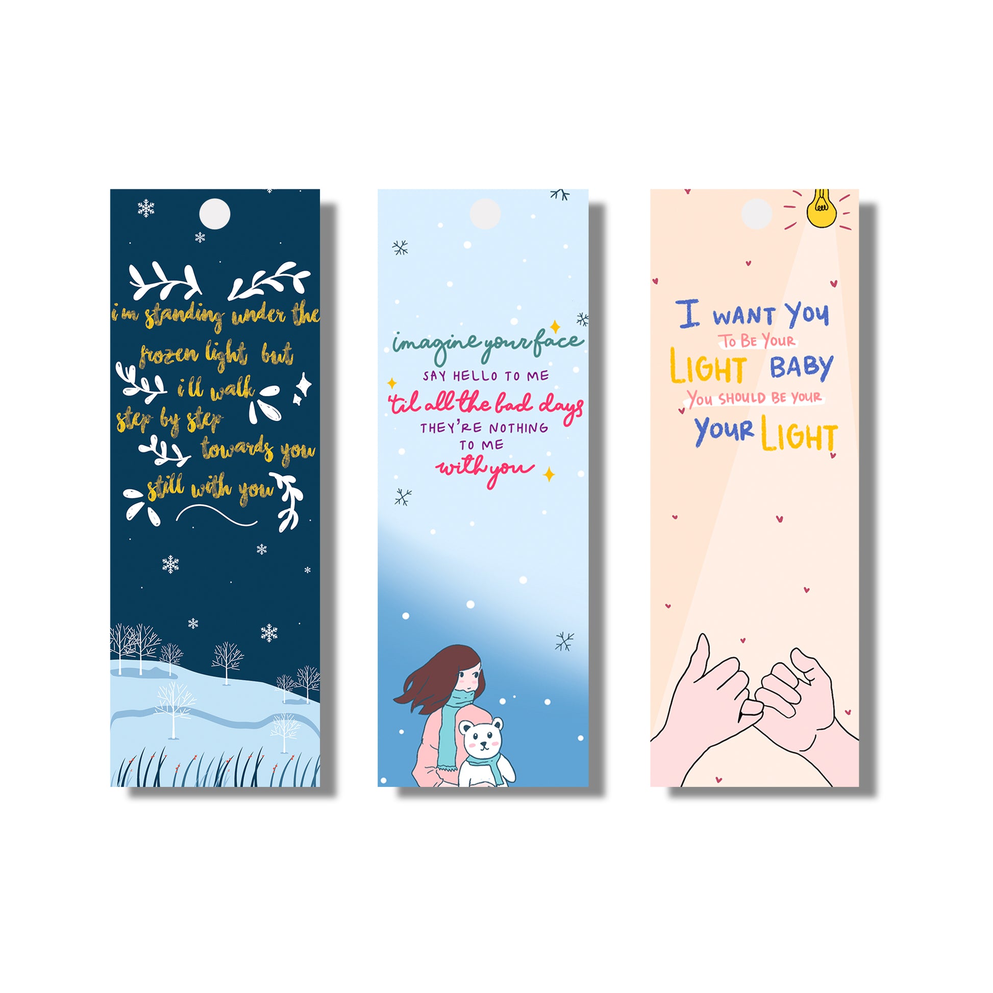 Namjoon Paradise Lyrics Bookmark BTS Bookmarks Cardstock 