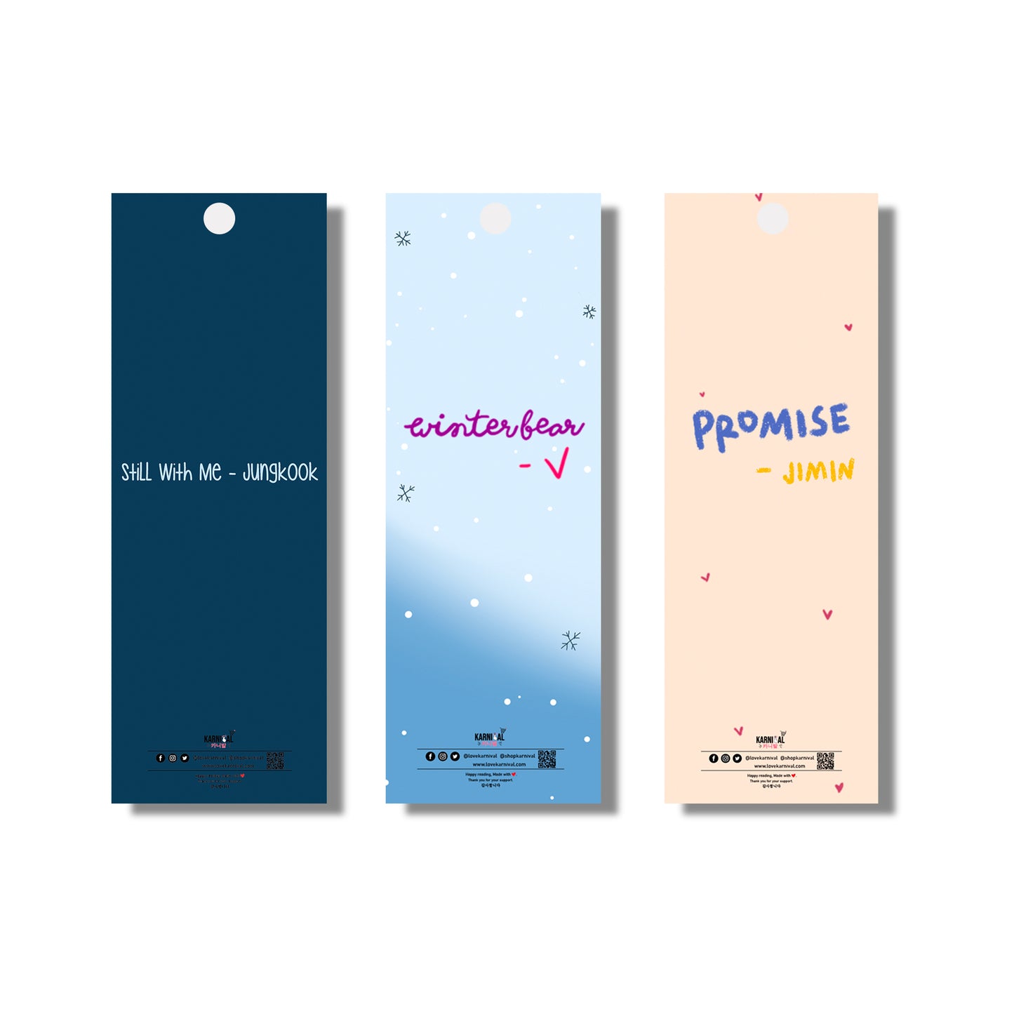 BTS Makne Line Lyrical - Bookmark Set Of 3