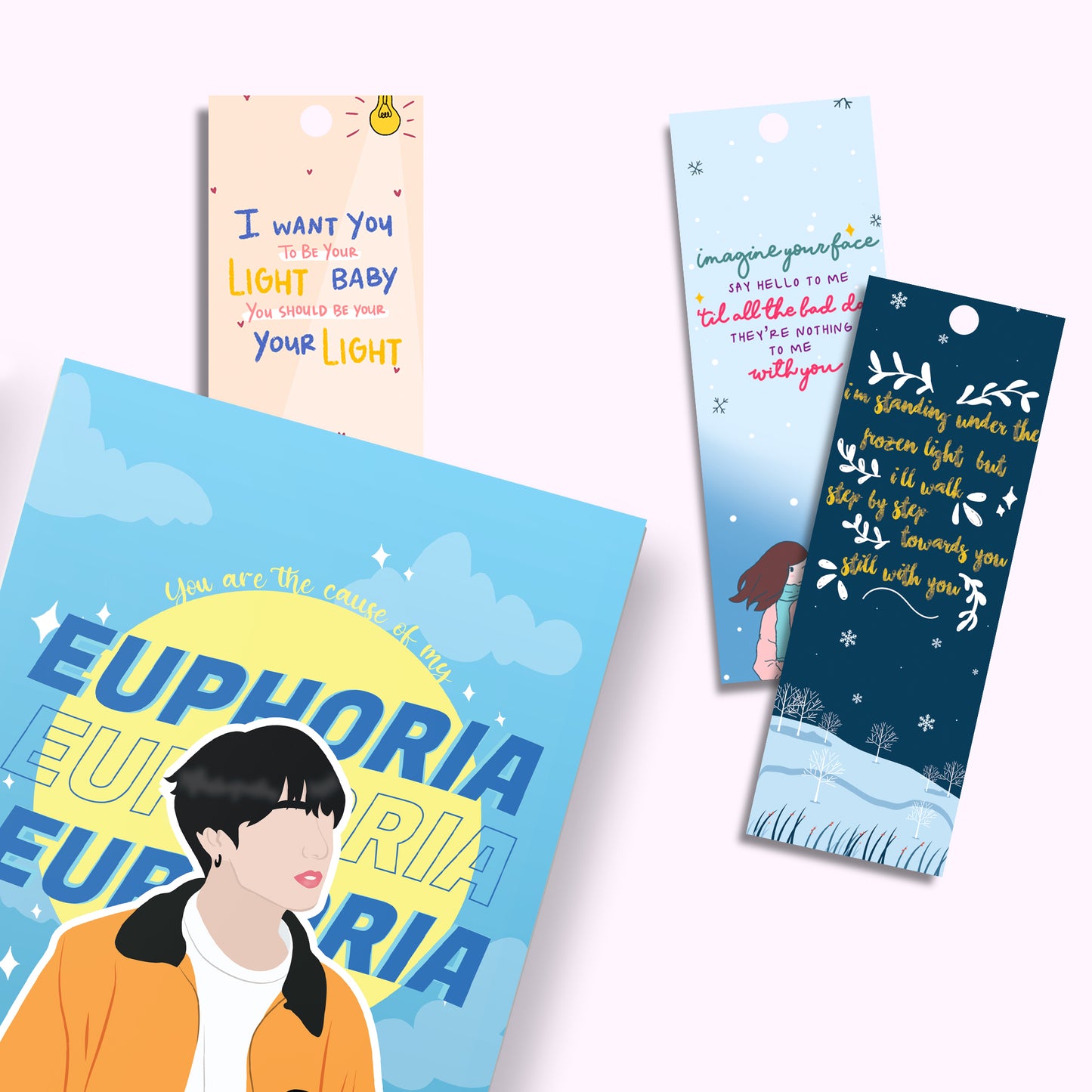 BTS Makne Line Lyrical - Bookmark Set Of 3