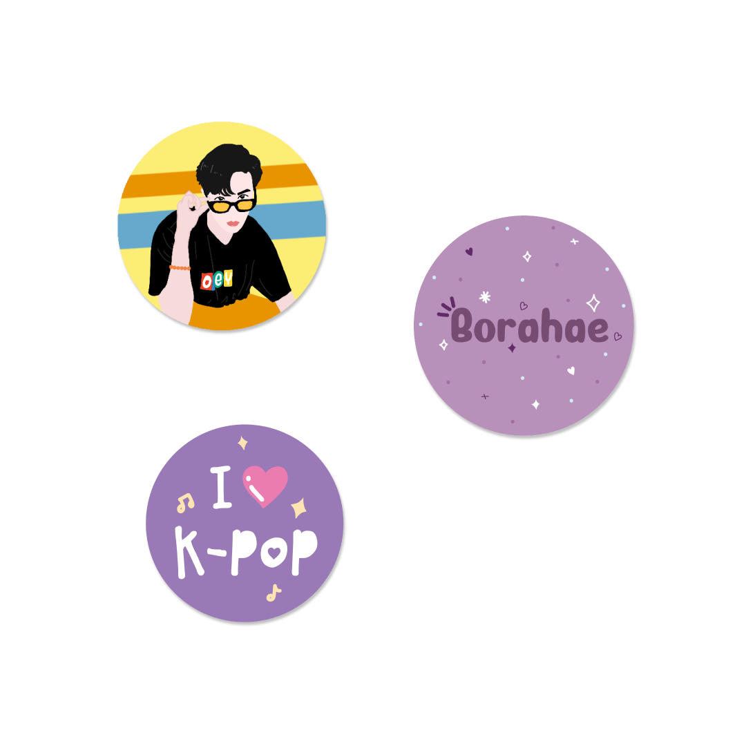 BTS Jhope Stan Badge - Set of 3