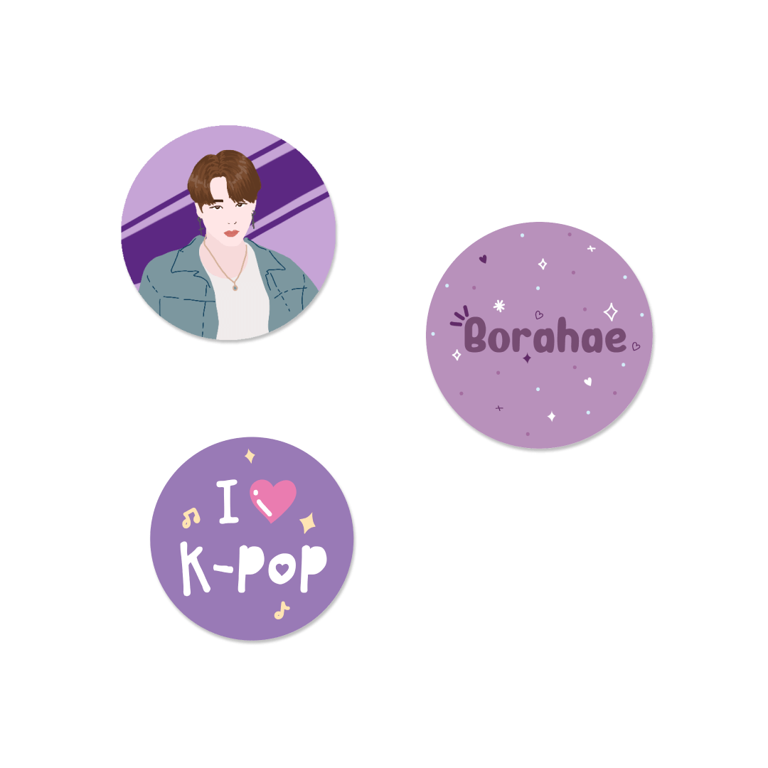 BTS Jimin Stan Badge - Set of 3