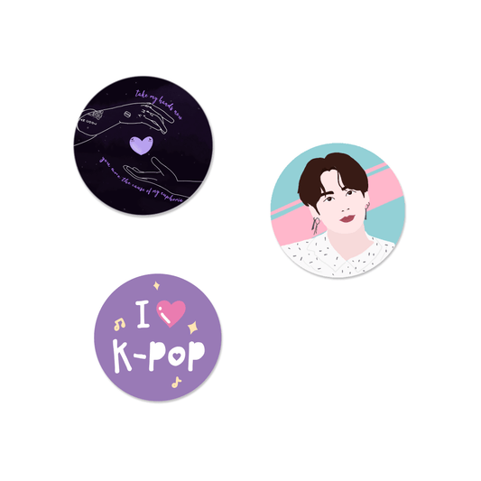 BTS Jungkook Stan Badge - Set of 3