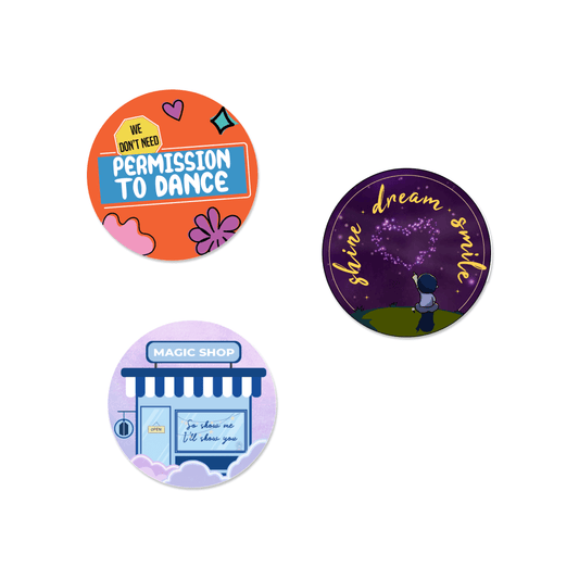 BTS Lyrical Stan Badge - Set of 3