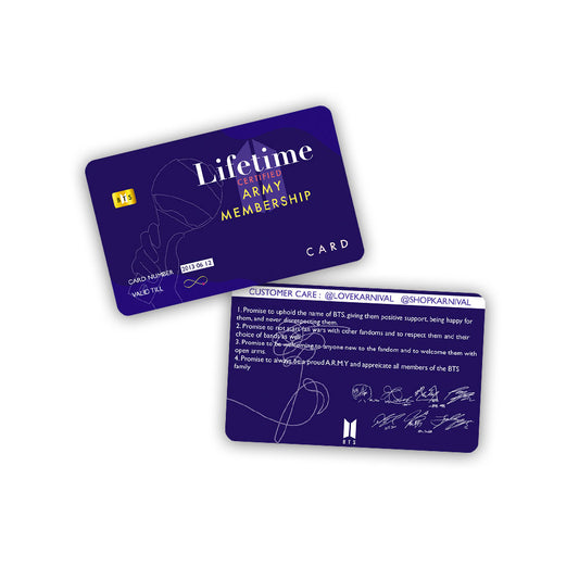 BTS Army Lightsick Membership Card - Blue