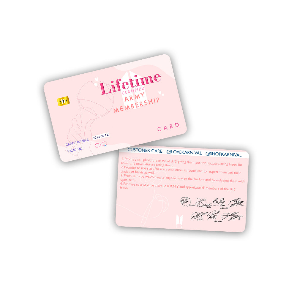 BTS Army Lightsick Membership Card - Pink