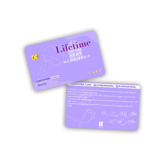 BTS Army Lightsick Membership Card - Purple