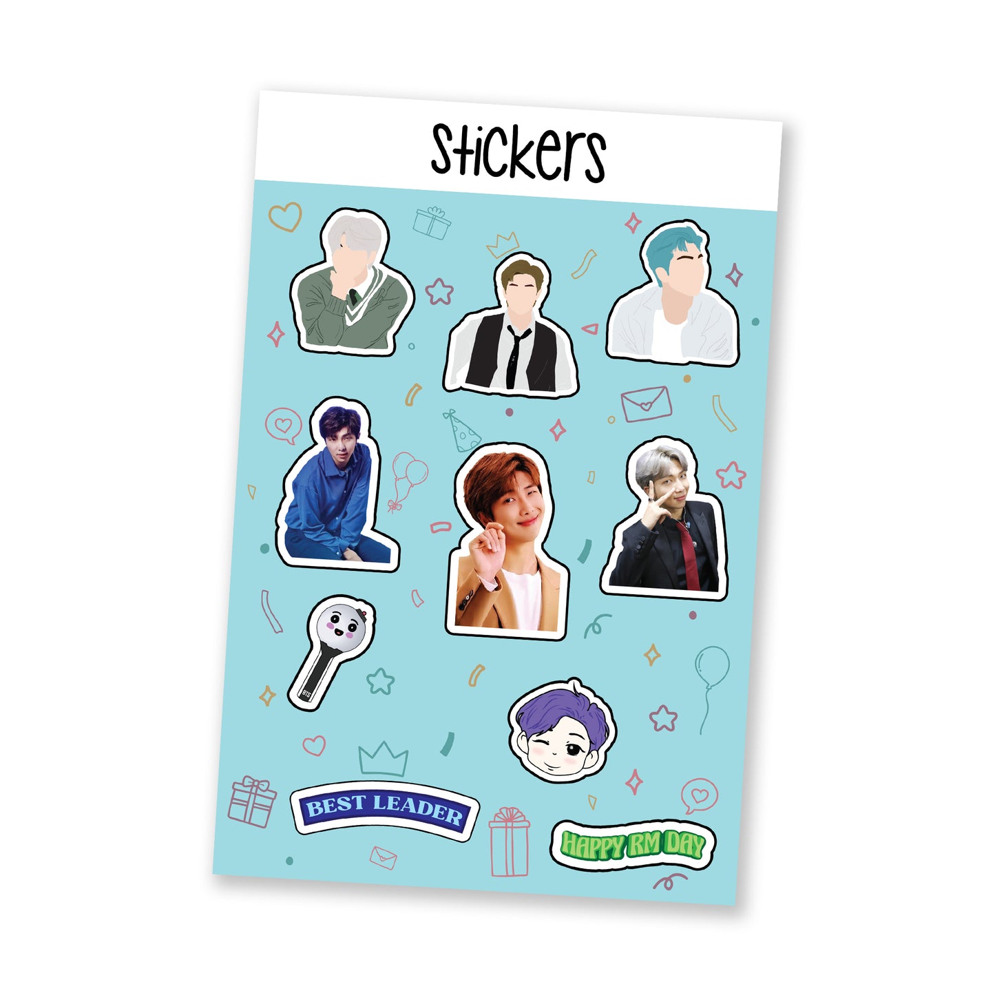 BTS Namjoon RM Day Stickers